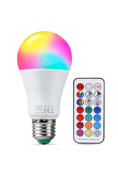 Generic LED Smart RGB Led Bulbs with Remote Control 24 Color Changing Functio...