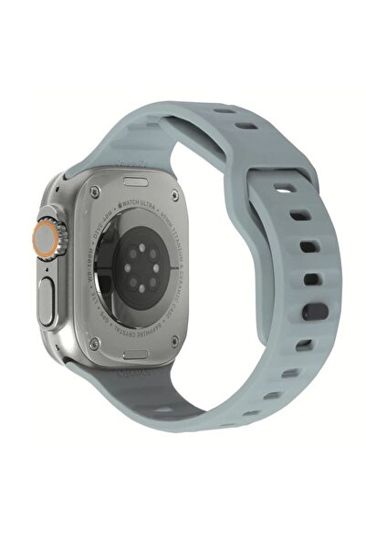 Mobile Origin Premium Gray Silicone Strap compatible with  Apple Watch