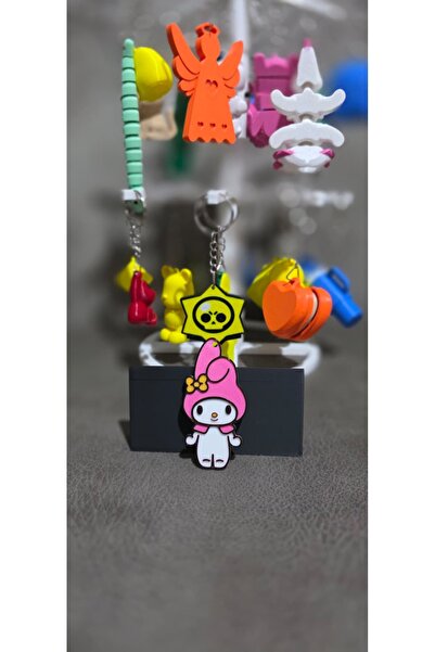 Ela Crafts My Melody 3D Keychain – Cute Figure Design, Durable and Lightweight