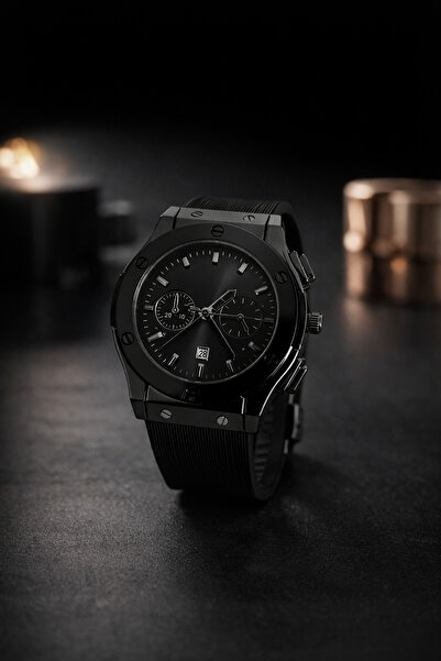 G Sport POLO Hublot Model Silicone Strap Calendar Wristwatch