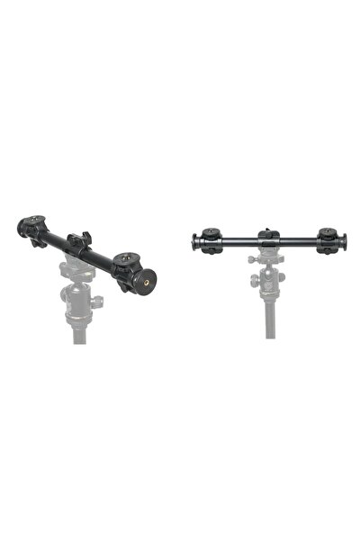 AZT Yunteng VCT-369 Yatay Tripod Sabitleyici Alüminyum Deve boynu Uzatma Kolu Crossbar