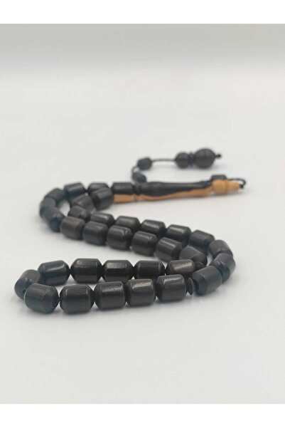 ALTUNTAŞ سبحة من خشب الأبنوس المصنوعة يدويًا من USTA، مقاس 8 * 12 مم، بقطع كب...