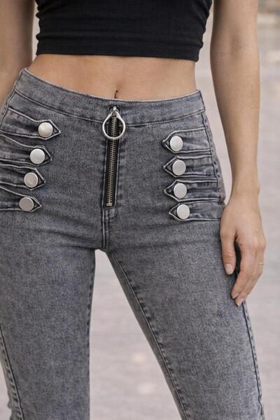 Esinty Trend Women's Slim Fit Full Stretch Fabric Jean Trousers