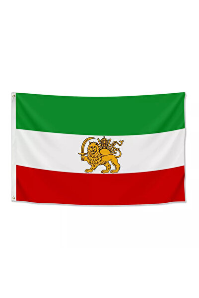 ÇELİKONLİNE Aslan Güneş Iran Milli Gönder Bayrağı Raşel Kumaş Dijital Baskı 1...