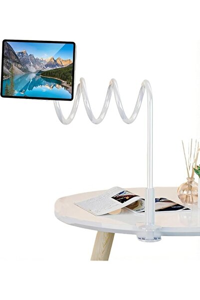 The Bros Gooseneck Table Holder for Bed and Desk, 360° Adjustable, with Flexi...