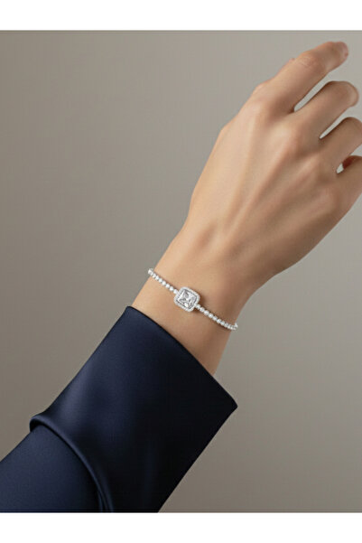 BORENO Baguette Stone Cast Model Stainless Steel Waterway Bracelet