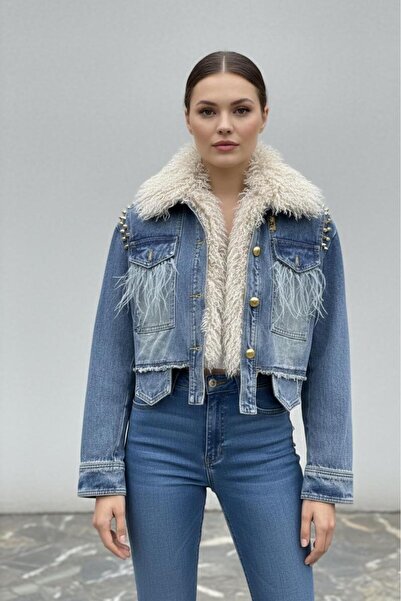 Rabiossa Women's Design Imported Denim Jacket