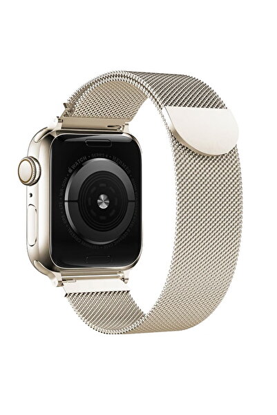 Tech-Protect Stainless Steel Milanese Band for Apple Watch, Starlight