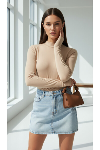 trendlina Turtleneck Blouse Body