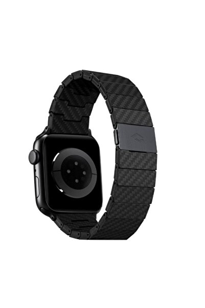 PITAKA Curea din fibră de carbon pentru Apple Watch - Neagră