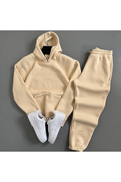 WENMİNG Men's 3-Ply Ka Hooded Tracksuit Set