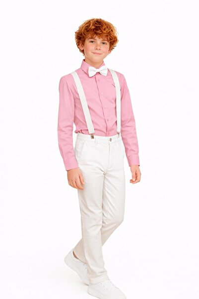 Kuraff Giyim Boy's Special Day Show Suit (Shirt-Trunks-Bow Tie Suit)