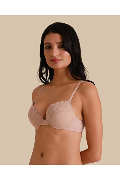 Isla & Evie Black Bra Push Up Rib