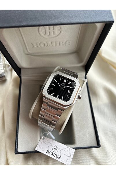 Homies 2 Yıl Garantili Çelik Kordon Erkek Kol Saati Hediyelik Özel Gün
