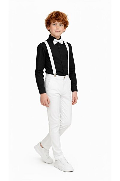 Kuraff Giyim Boy's Special Day Show Suit (Shirt-Trunks-Bow Tie Suit)