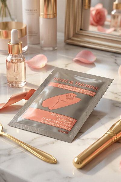 ROSE & THORNE Yaşlanma Karşıtı Serum Tek Şase - Kolajen, Hyaluronik Asit Ve %...