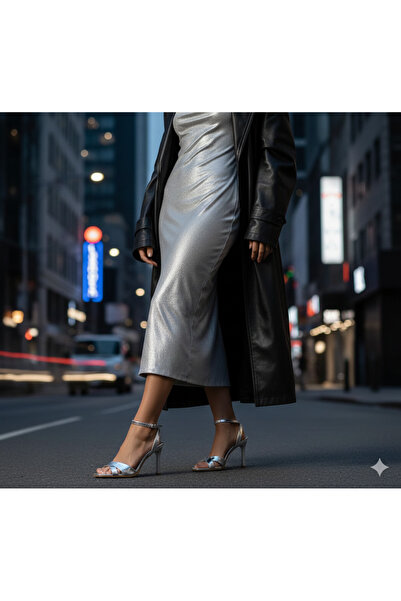 guijarro Women's Cross Strap Thin High Heel Ankle Strap Evening Dress Shoes S...