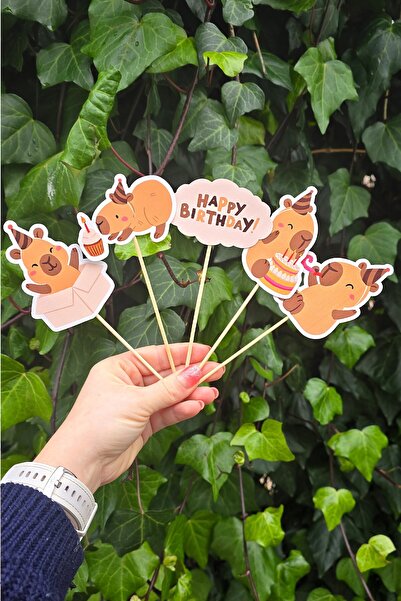 PEKSHOP Kapibara Kürdan Süsleri Lüks Büyük Boy 10lu Paket