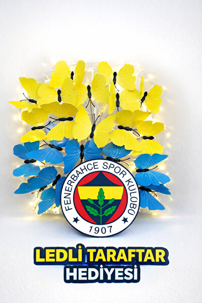 Melonİst Fenerbahçe Taraftarına Özel LED Işıklı Sarı Lacivert Kelebek Buketi ...