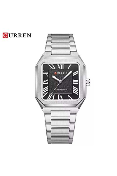Curren 8450 Men's Luxury Silver Watch - Waterproof Stainless Steel Quartz Wat...