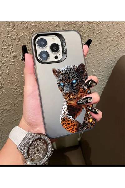 Caseji Iphone 15 pro max compatible dirt-resistant tiger-themed luxury phone ...