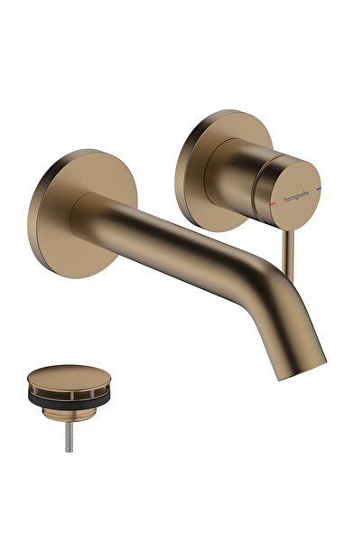 Hansgrohe HG TECTURİS S ANKASTRE MAT BRONZ TEK KOLLU LAVABO BATARYASI BRONZ