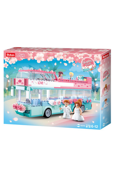 Sluban حافلة أحلام الفتيات لحفلات الزفاف ذات الطابقين! - 379 قطعة - M38-B0769