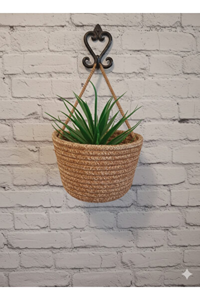 ENA Mini dekoratif sepet, çok amaçlı hasır sepet, hasır sepet, saksı, mini saksı