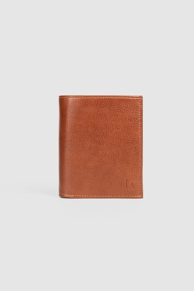 Store محفظة رجالية من الجلد الطبيعي مع حماية RFID وحجرة للعملات المعدنية