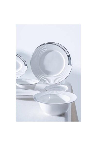 ACAR Corine Silver 6 Kişilik 37 Parça Kahvaltı Takımı MSKA063