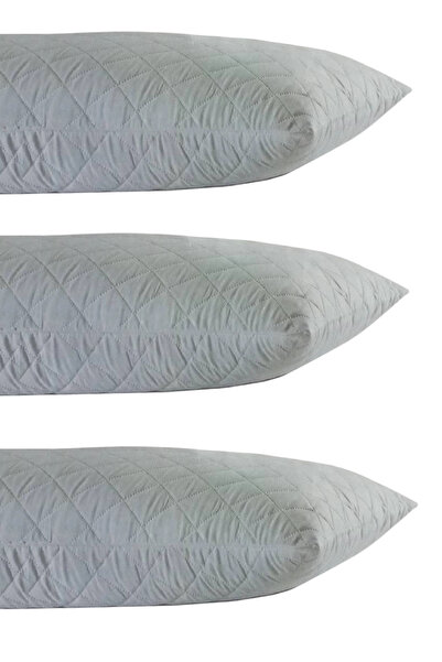 mycey 3 Pieces Air Permeable Zippered Quilted Pillow Protective Cover 50X70 cm