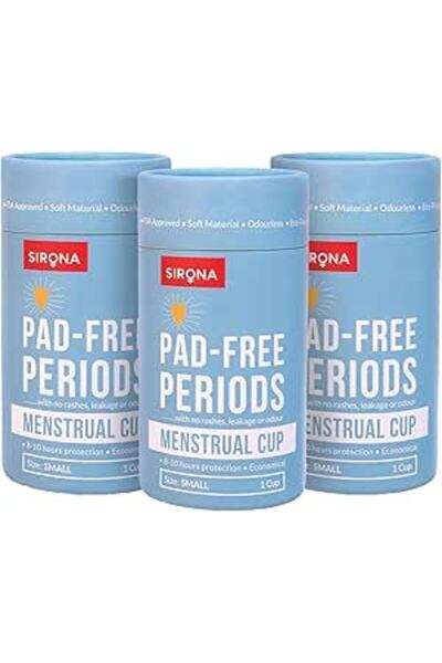 Sirona كوب حيض قابل لإعادة الاستخدام | سيليكون طبي | مانع للتسرب | حماية تدوم...