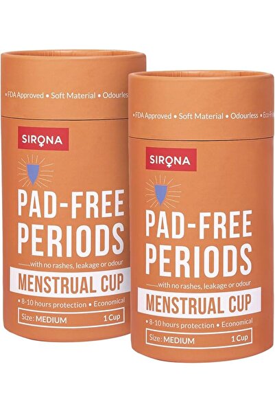Sirona Reusable Menstrual Cup | Medical Grade Silicone | Leak-Free | 8–10 Hr ...