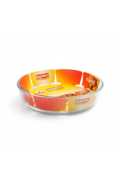 mijotex Round Glass Baking Dish. Capacity 26CM. / PL24