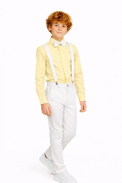 Kuraff Giyim Boy's Special Day Show Suit (Shirt-Trunks-Bow Tie Suit)