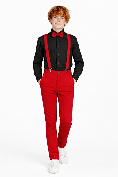 Kuraff Giyim Boy's April 23 October 29 Shirt-Trunks-Bow Tie Set Costume