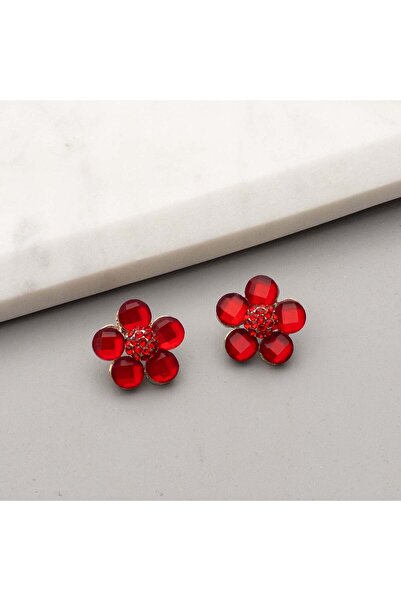 MOONGLOW ACCESSORIES Red Flowers Earrings