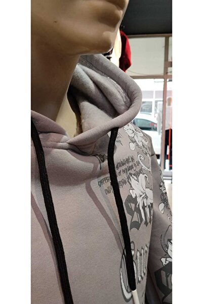 Q45collection Patterned K Hooded Triple Sweatshirt