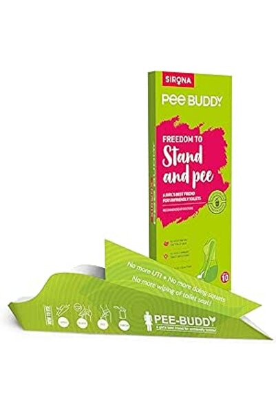 PEE BUDDY قمع تبول نسائي للاستخدام مرة واحدة | عبوة من 10 قطع | للاستخدام أثن...