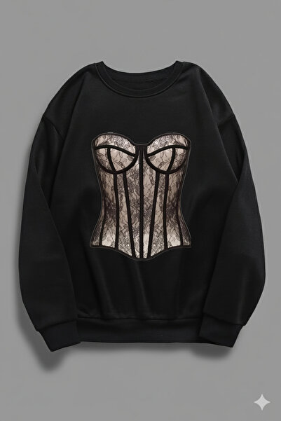 Bozz&Bozz Collection Corset pentru femei cu imprimeu fără glugă croi relaxat ...