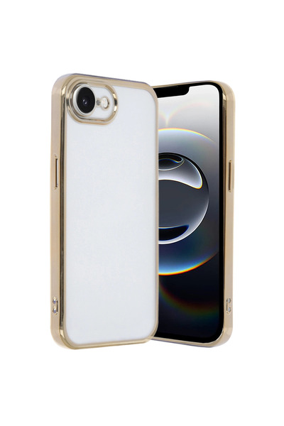 Twin Store iPhone 16E Case with Lens Silicone - Gold