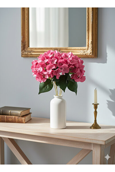 BUKET X 5 Dallı Gül Kurusu Ortanca Sevgililer Günü