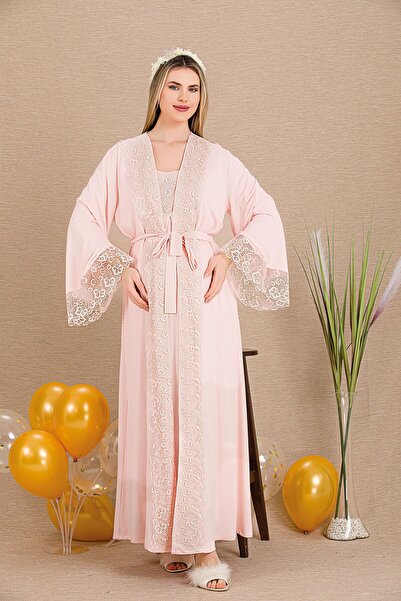 ESPEBA Pregnant Women's 2-Piece Long Nightgown Set – Comfortable Fit, Stylish...