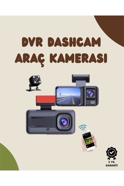 Epilons Sürüş Ve Park Halinde Kesintisiz Güvenlik İçin 3 Kameralı Profesyonel Dashcam