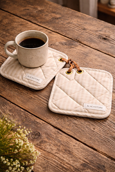 Alacastore حامل أدوات المطبخ المزدوج بتصميم عتيق