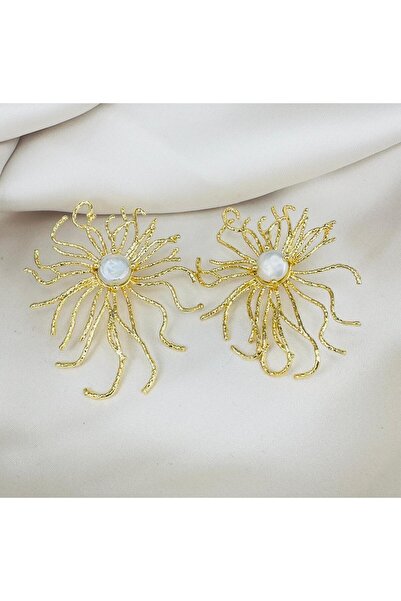 ZS Aksesuar Steel Pearl Detailed Spider Vip Earring