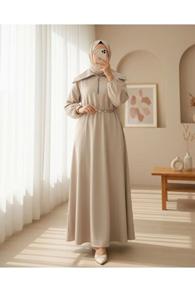 YILMAZBARMAZ rochie de damă cu guler șal