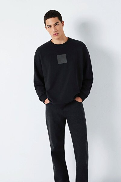 Mavi Men's Crew Neck Black Sweatshirt 0S10530-900