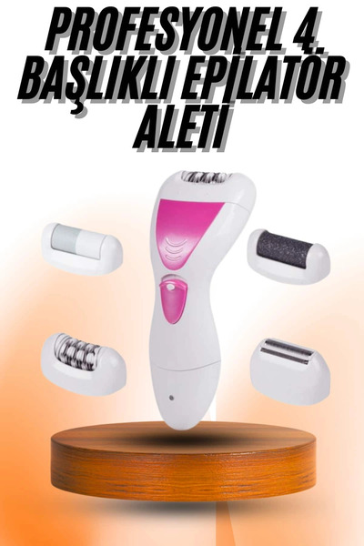 Epilons جهاز العناية ذو 4 رؤوس، آلة إزالة الشعر، مبرد الكعب ZENVIA-4567