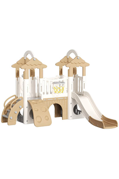 LITTLE ANGEL Kids Playset And Activity Centre With Slide, Hoop And Climber